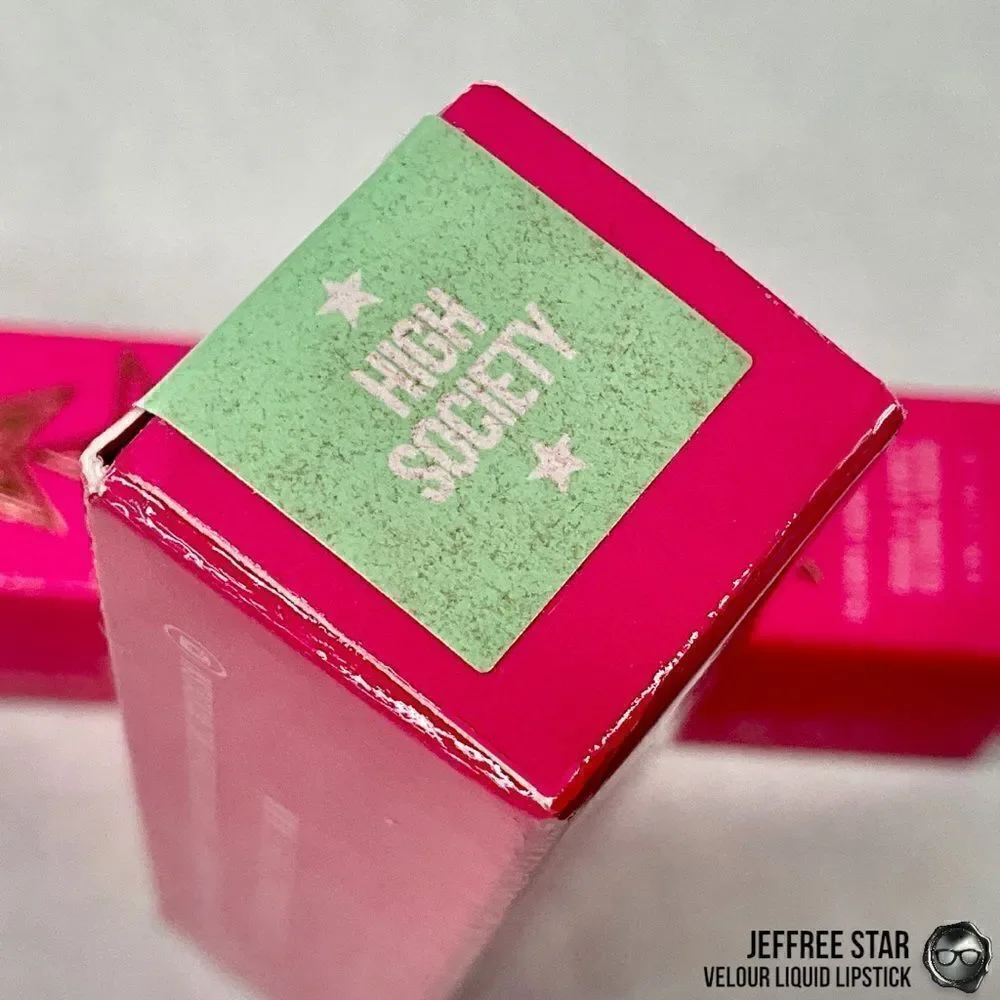 JEFFREE STAR VELOUR LIQUID LIPSTICK IN HIGH SOCIETY  PASTEL MINT GREEN LIPCOLOR